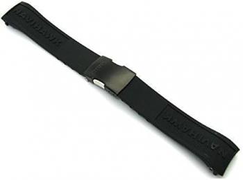 Original Citizen Eco-Drive Navihawk A-T Black Rubber Band Strap for Watch JY8035-04E