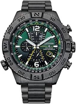 Citizen Men's Eco-Drive Promaster Navihawk A-T Chronograph Stainless Steel Bracelet Watch AT8227-56X