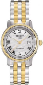 Tissot T-Classic Bridgeport Automatic Silver Dial Two-tone Ladies Watch T0452072203300