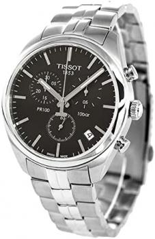 Tissot T-Classic PR 100 Chronograph 41mm Chronograph Quartz Men's Watch T1014171105100 [Parallel Import], Black, Bracelet Type