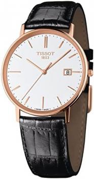 Tissot Goldrun White Dial Black Leather Men's Watch T922.410.76.011.00