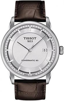 Tissot Men's T0864071603100 Luxury Analog Display Swiss Automatic Brown Watch