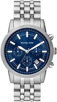 Michael Kors Men's Hutton Chronograph Watch with Leather or Steel Band