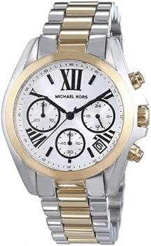 Michael Kors MK5912 Ladies Mini Bradshaw Chronograph Two Tone Watch