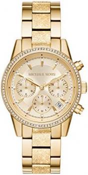 Michael Kors Women's Watch RITZ, 37 mm case size, Quartz Chronograph movement, Stainless Steel strap