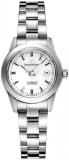 Orient Star Automatic Watch for Women, Japanese Contemporary Standard See-Through Case Back Wrist Watch Classic White Dial Sliver-Ton Dress Watch Stainless Steal Gift for her WZ0391NR