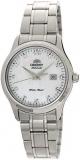 Orient "Charlene" Classic Automatic Pearl Dial Swarovski Crystal Steel Watch NR1Q004W