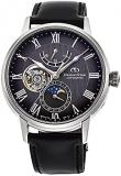 Orient Star Open Heart Moon Phase Automatic Gray Dial Sapphire Glass Watch RE-AY...