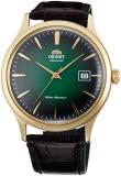 Orient Men's Stainless Steel Automatic Watch with Leather Strap, Brown, 22 (Mode...