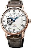 ORIENT STAR Open Heart Power Reserve Roman Automatic Rose Gold Watch RE-HH0003S