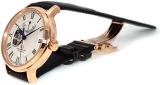 ORIENT STAR Open Heart Power Reserve Roman Automatic Rose Gold Watch RE-HH0003S