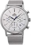 Orient RA-KV0402S10B Men's Analogue Japanese Quartz Movement Watch with Stainless Steel Strap, Silver, Bracelet