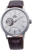 Orient 'Bambino Open Heart' Japanese Automatic Stainless Steel and Leather Dress...