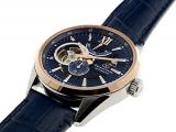 Orient Star Limited Edition Semi Skeleton Blue Dial Rose Gold Sapphire Glass Automatic Watch RE-AV0111L