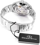 Orient Star Power Reserve Sapphire Glass Steel Bracelet Blue Dial Dress Watch RE-AU0005L