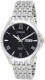 Citizen Quartz Black Dial Stainless Steel Men's Watch BF2020-51E
