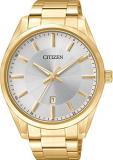 Citizen Quartz Silver Dial Yellow Gold-Tone Men's Watch BI1032-58A