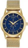 Citizen Women's Analog Eco-Drive Watch with Stainless Steel Strap FE7062-51W, Blue, Bracelet