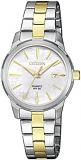 Citizen Quartz White Mother of Pearl Dial Ladies Watch EU6074-51D