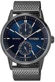 Citizen BU3027-83L Analog Quartz Black Stainless Steel Men's Watch
