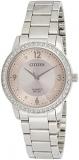 Citizen Quartz Crystal Pink Dial Ladies Watch EL3090-81X