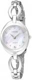 Citizen Watch Silhouette Crystal Women's Solar Powered Watch with Mother of Pearl Dial Analogue Display and Silver Stainless Steel Bracelet Ex1430-56D