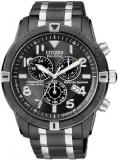 Citizen Men's BL5478-55E Eco-Drive Black Ion Plated Perpetual Calendar Chronograph Watch