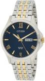 Citizen Quartz Blue Dial Two-Tone Men's Watch BF2024-50L