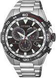 Citizen Mens Multi Dial Eco-Drive Watch with Stainless Steel Strap CB5036-87X, Silver, One Size, Bracelet