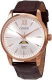 Citizen Quartz Moon Phase Silver Dial Men's Watch AK5003-05A