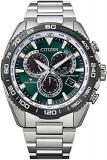 Citizen CB5034-91W Promaster Eco-Drive Radio Watch, Land Series, Direct Flight, Men's Silver