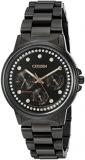 Citizen Women's FD2047-58E Silhouette Analog Display Japanese Quartz Black Watch