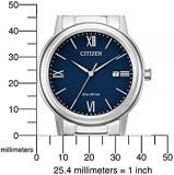 Citizen Mens Analogue Eco-Drive Watch with Stainless Steel Band