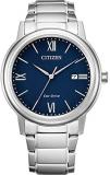 Citizen Mens Analogue Eco-Drive Watch with Stainless Steel Band