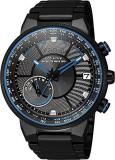 Citizen Satellite Wave Perpetual World Time Black Dial Men's Watch CC3078-81E