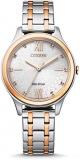 Citizen Women's Analogue Eco-Drive Watch with a Stainless Steel Band