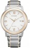 Citizen Mens Analogue Eco-Drive Watch with Stainless Steel Band