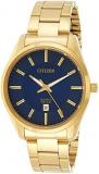 Citizen Quartz Blue Dial Gold-Tone Men's Watch BI1032-58L