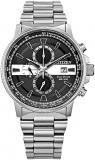 Citizen Men's Thin White Line Watch Chronograph 200M WR Eco Drive CA0296-55E EMT Medical Personnel