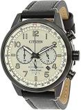 Citizen Men's Eco-Drive CA4425-10X Black Leather Fashion Watch