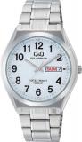 Citizen Q&Q H010 Men's Watch, Analog, Solar, Waterproof, Date, Week, Metal Band
