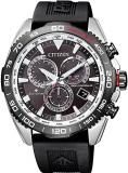 Citizen Promaster Alarm World Time Chronograph Black Dial Men's Eco-Drive Watch CB5036-10X