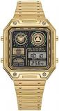 Citizen Men's Star Wars C-3PO Ana-Digi Gold Stainless Steel Watch, Rectangular Case Shape (Model: JG2123-59E)