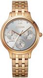 Citizen Quartz Gold-Tone Bracelet Silver Dial, Rose Gold-Tone