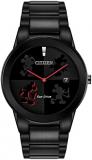 Citizen Men's Analog Eco-Drive Watch with Stainless Steel Strap AU1069-57W, Black, Bracelet