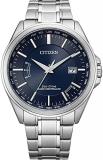 Citizen Men Analogue Eco-Drive Watch with Stainless Steel Strap CB0250-84L, Silver, One Size, Bracelet