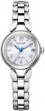 CITIZEN Exceed ES9470-50A Eco-Drive Radio Titanium Radio Solar Ladies Watch Silver