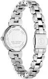 CITIZEN Exceed ES9470-50A Eco-Drive Radio Titanium Radio Solar Ladies Watch Silver
