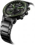 Citizen Mens Analogue Eco-Drive Watch Satellite Wave with Leather Strap