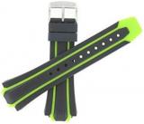 Citizen 59-S52501 59-S52813 Original Replacement Black / Green Rubber Watch Band fits BN0090-01E S080100
